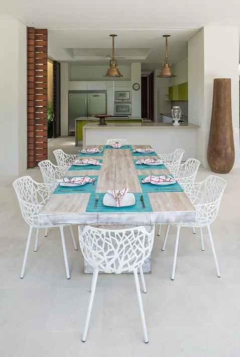 Una casa colombiana caribeña hecha con techos ecológicos bambú y madera Una casa colombiana caribeña hecha con techos ecológicos bambú y madera