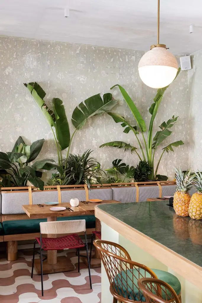 Cielo, tierra y mar se fusionan en el diseño de esta casa gastronómica, en santa marta