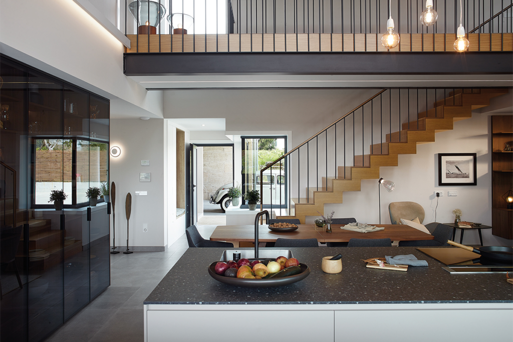 Esta cocina fue diseñada para lograr una pulcra funcionalidad