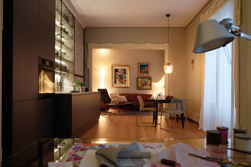 El diseño de esta cocina se percibe como un espacio diáfano El diseño de esta cocina se percibe como un espacio diáfano