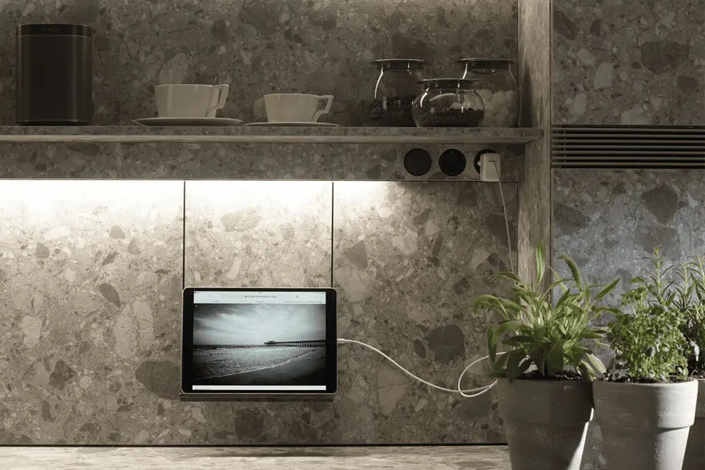 El diseño de esta cocina se percibe como un espacio diáfano El diseño de esta cocina se percibe como un espacio diáfano