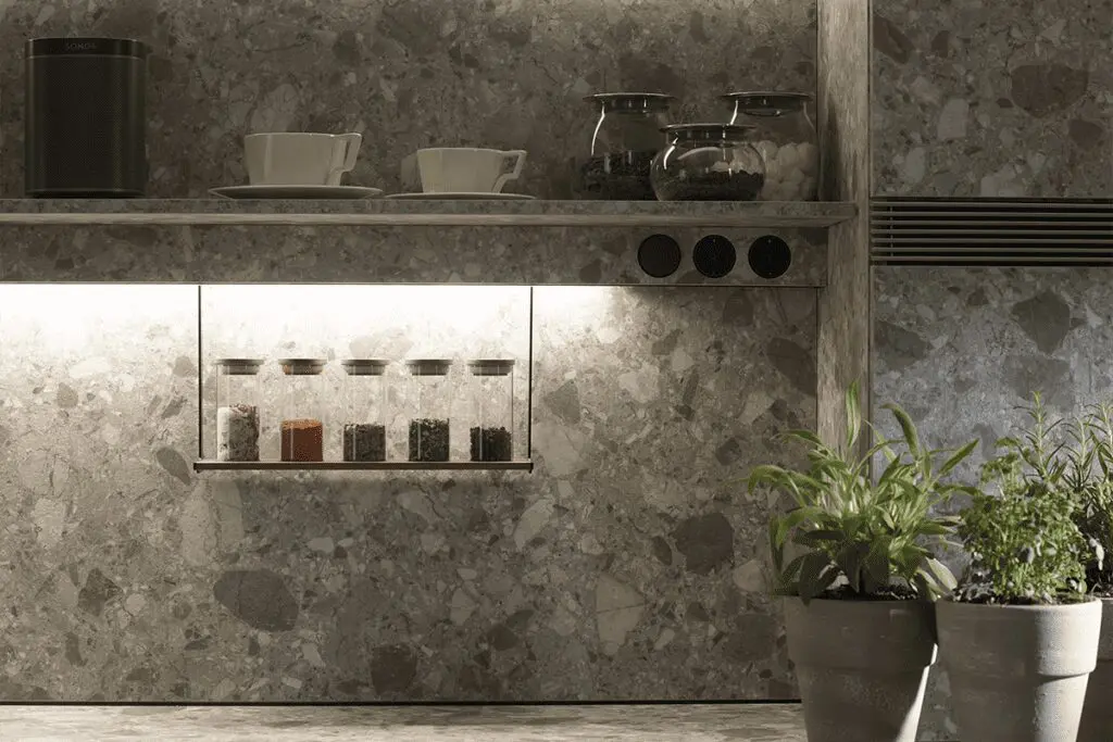 El diseño de esta cocina se percibe como un espacio diáfano El diseño de esta cocina se percibe como un espacio diáfano