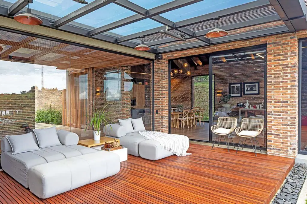 Terraza de casa en medellín