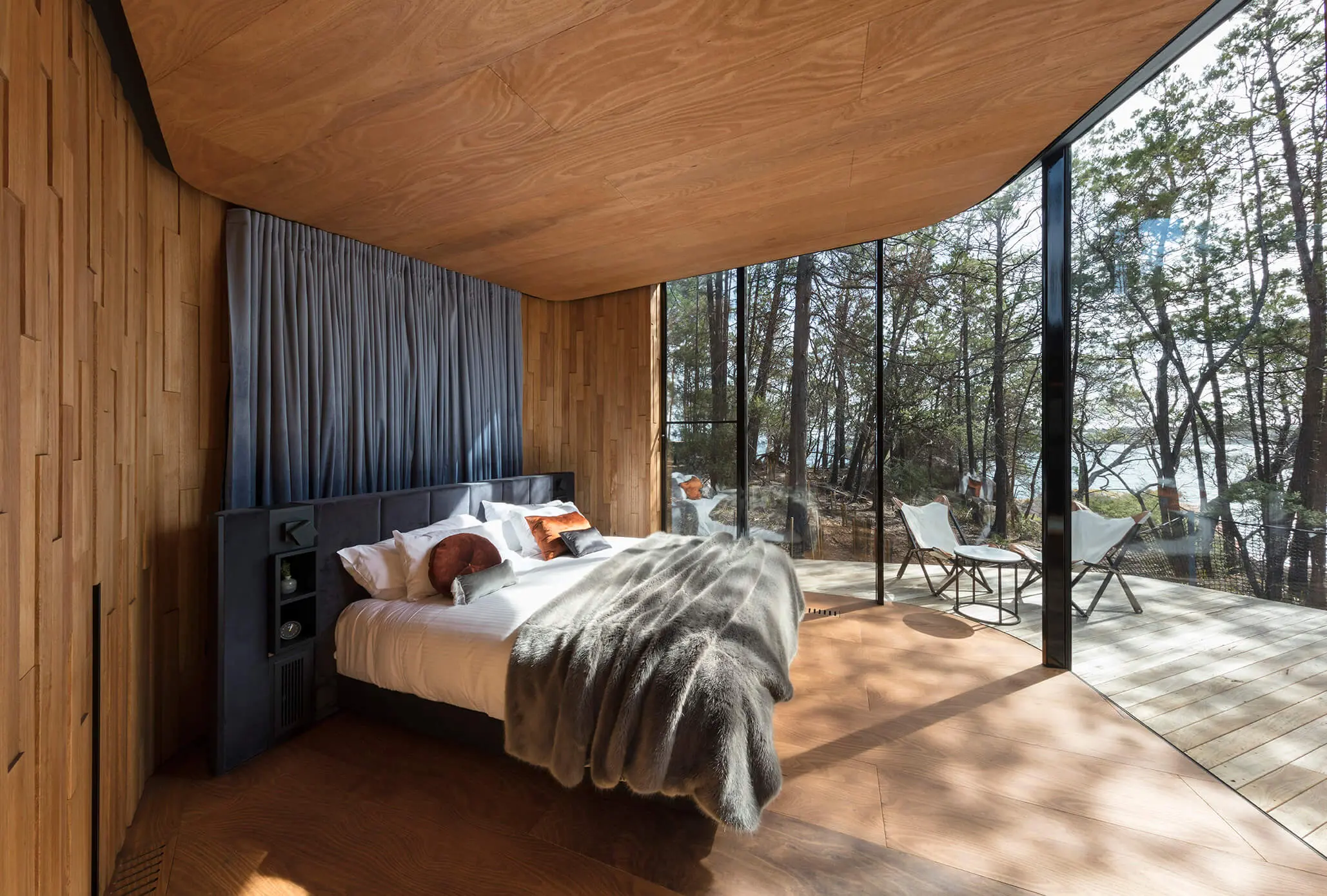 En un parque nacional de tasmania construyeron un hotel sin dañar el ecosistema En un parque nacional de tasmania construyeron un hotel sin dañar el ecosistema