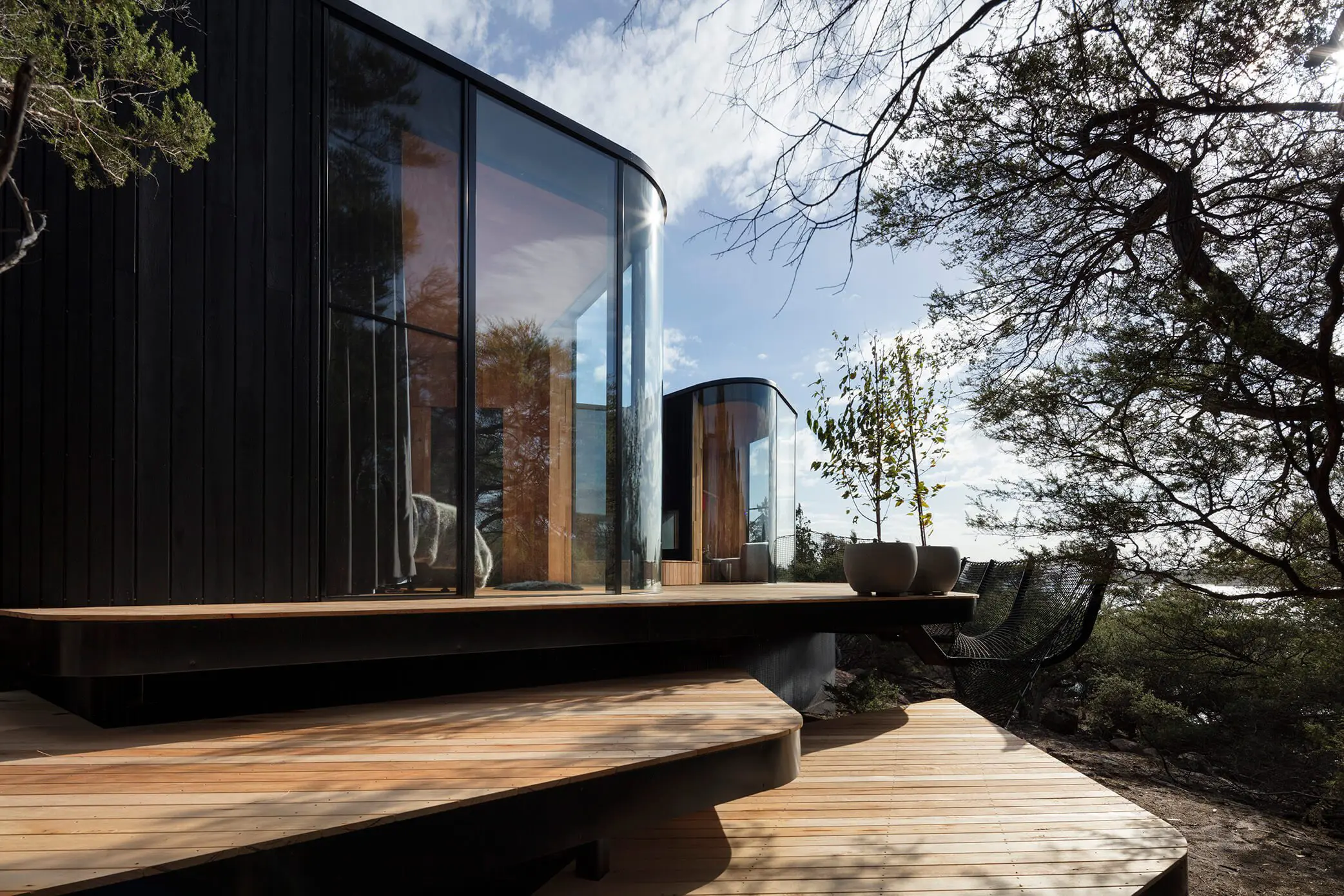 En un parque nacional de tasmania construyeron un hotel sin dañar el ecosistema En un parque nacional de tasmania construyeron un hotel sin dañar el ecosistema