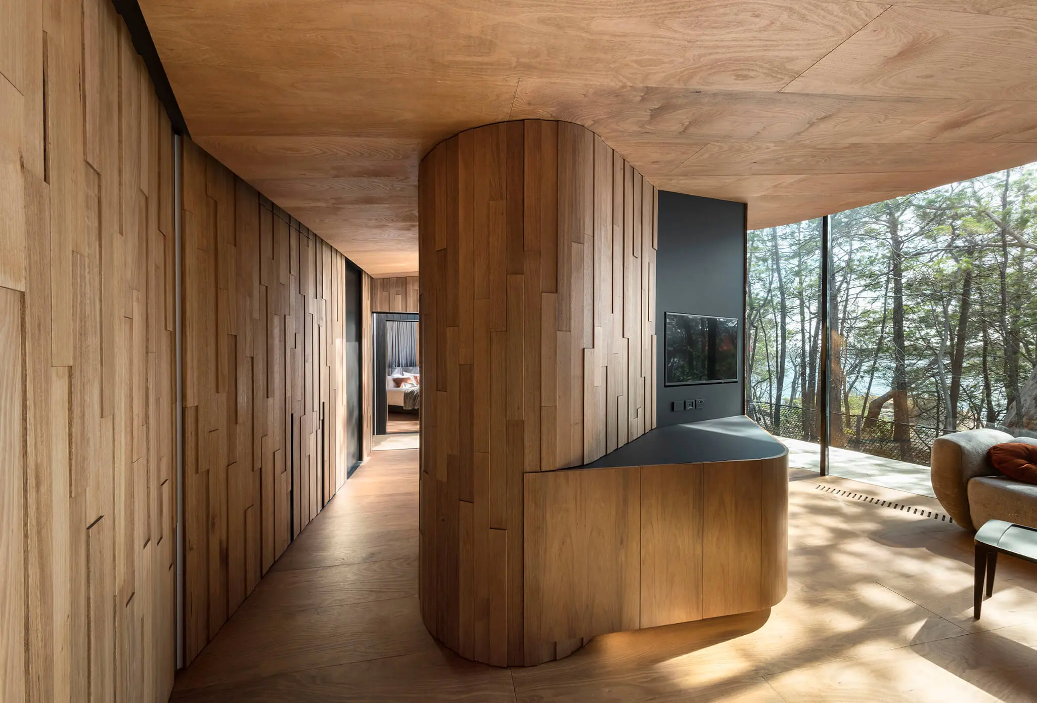 En un parque nacional de tasmania construyeron un hotel sin dañar el ecosistema En un parque nacional de tasmania construyeron un hotel sin dañar el ecosistema