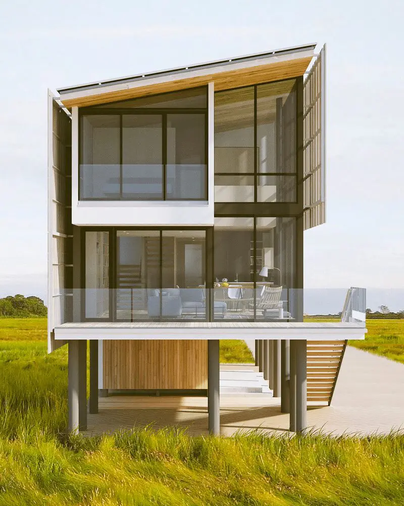 Una sorprendente casa familiar en medio de un lago de new jersey Una sorprendente casa familiar en medio de un lago de new jersey