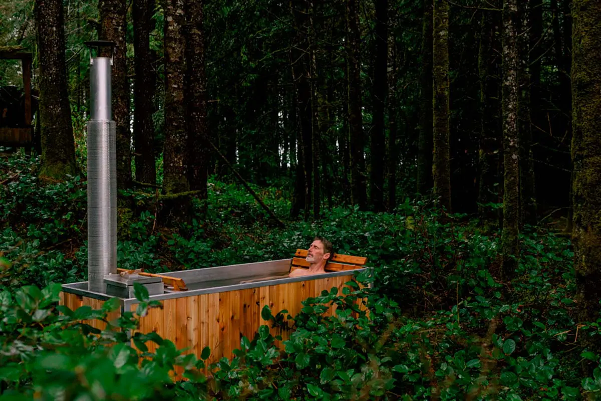 jacuzzi de leña