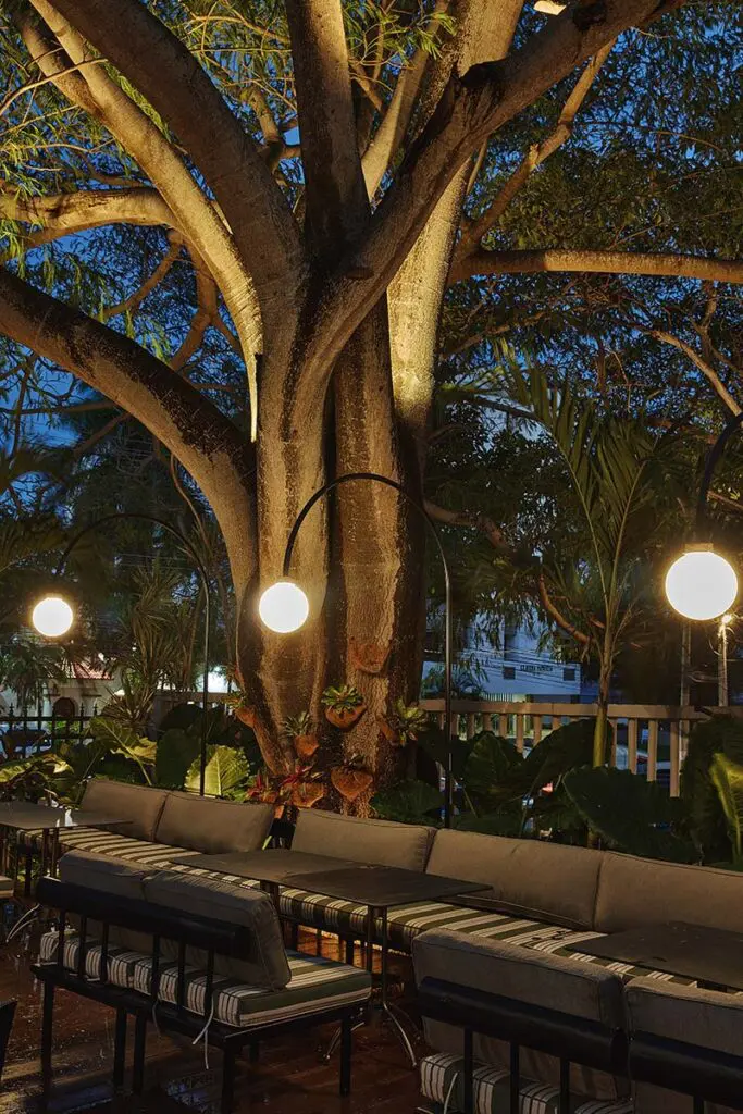 El diseño del restaurante manuel, en barranquilla, es como un viaje por el tiempo