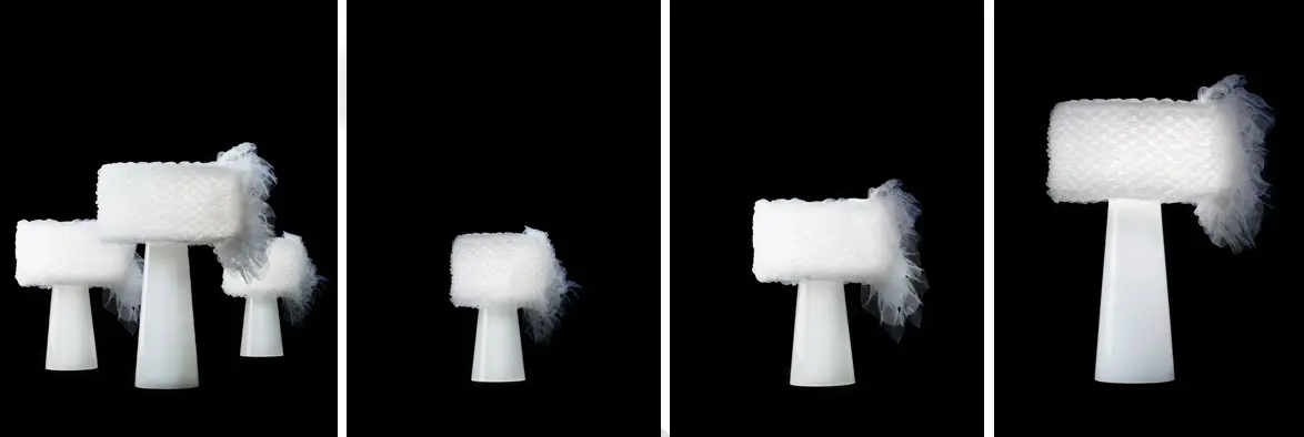 5 diseños destacados en m&o asia 2016 Lámpara couture de chihiro tanaka.