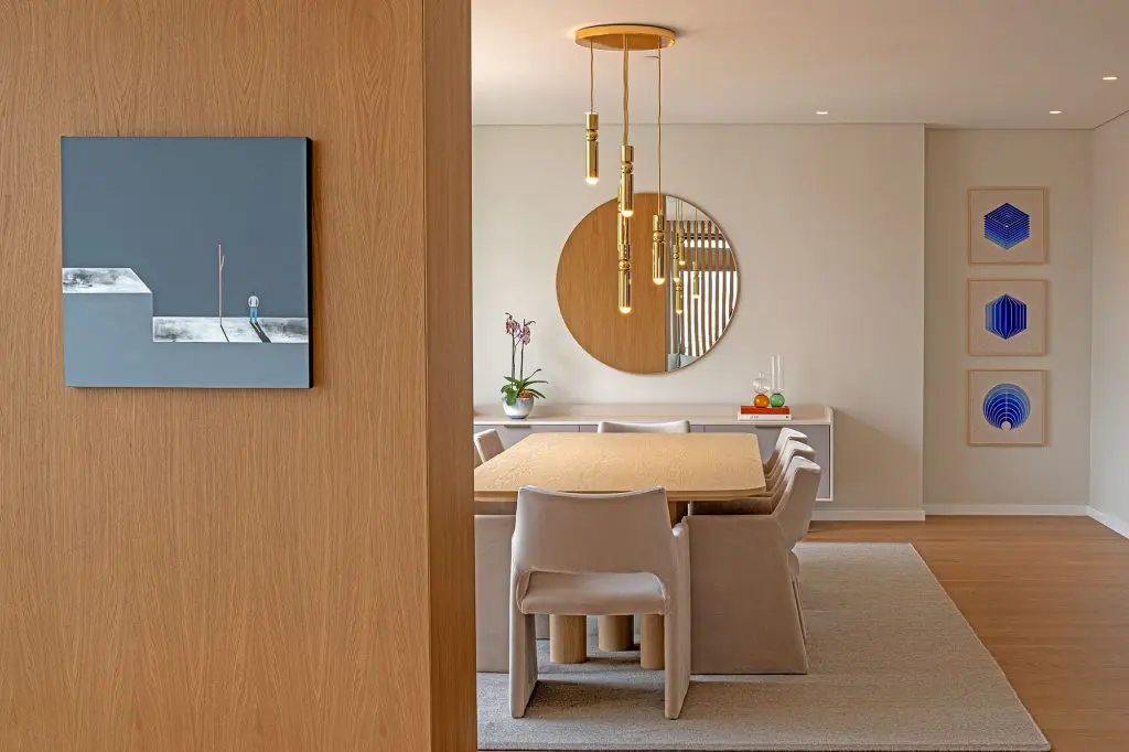 Comedor con decoración escandinava.