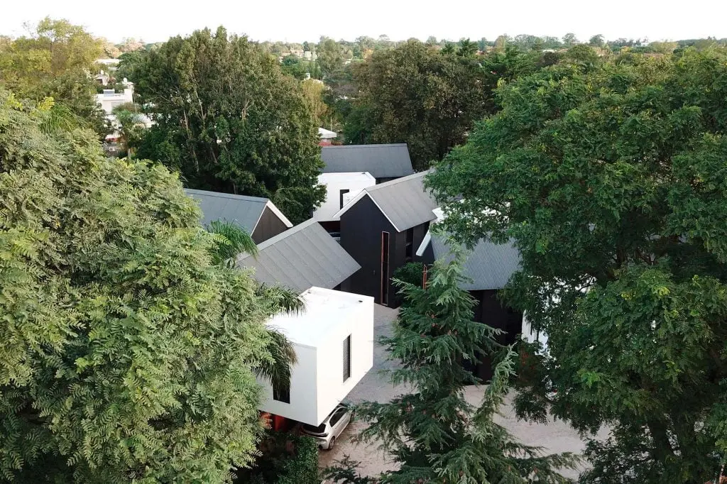 Vista aérea de conjunto en montevideo.