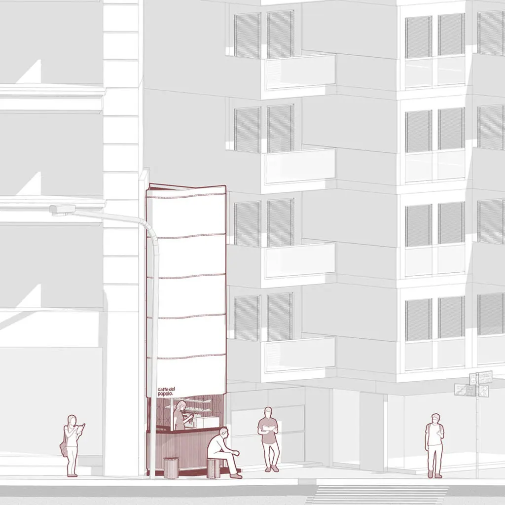 Caffè del popolo: aprovechar el espacio en un rincón de córdoba, argentina