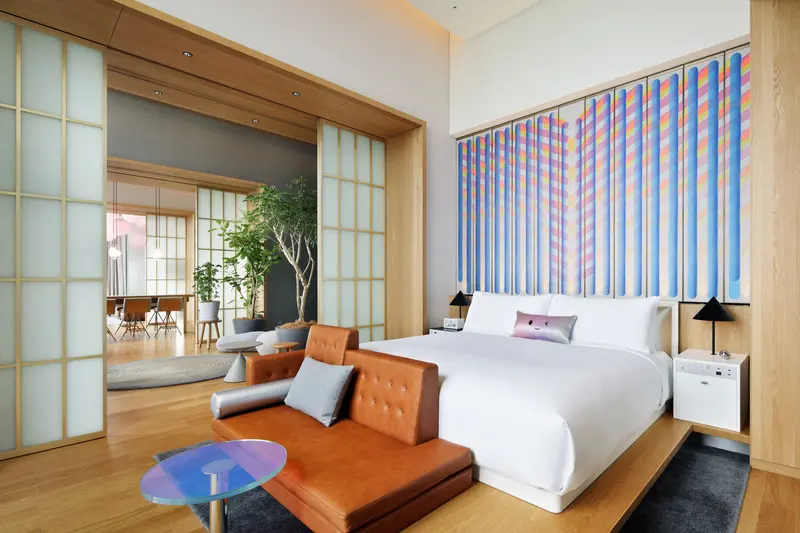 Press kit | 1472-04 - press release | designed by concrete, w hotel osaka opens its doors - concrete - commercial interior design - ewow bedroom - photo credit: marriott international
