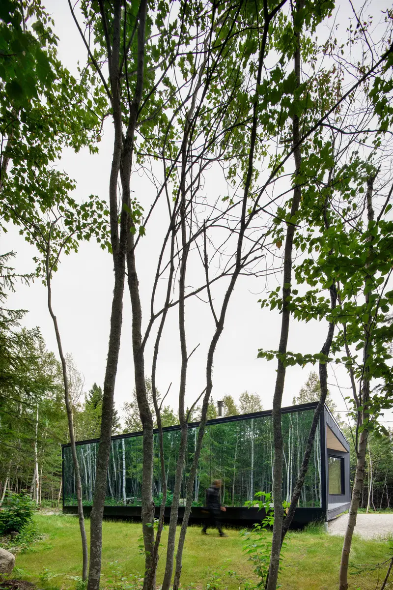 Dossier de prensa |  1527-13 - comunicado de prensa |  forest glamp - bourgeois / lechasseur architects - arquitectura residencial - crédito de la foto: adrien williams