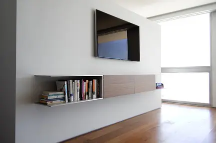 Press kit | 2933-02 - press release | ocean residence - heusch inc. - residential interior design - custom designed built in credenza  - photo credit: gerhard heusch 