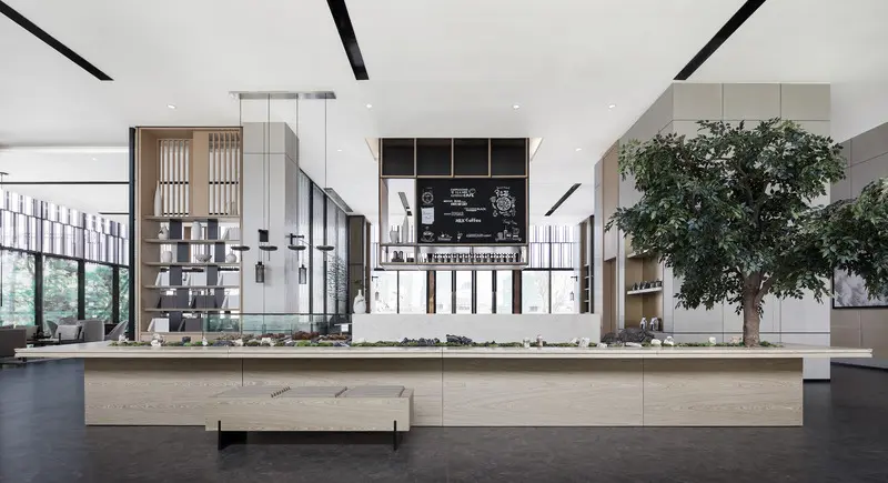 Una mansión que invita a la calma en un bosque urbano de china