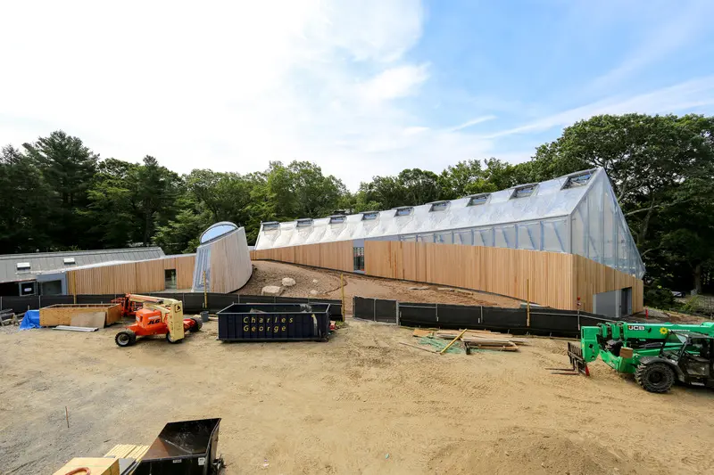 Press kit | 5636-01 - press release | global flora conservatory wins architizer a+ awards - kennedy & violich architecture - institutional architecture - view from the north (site work in progress) - photo credit: kva