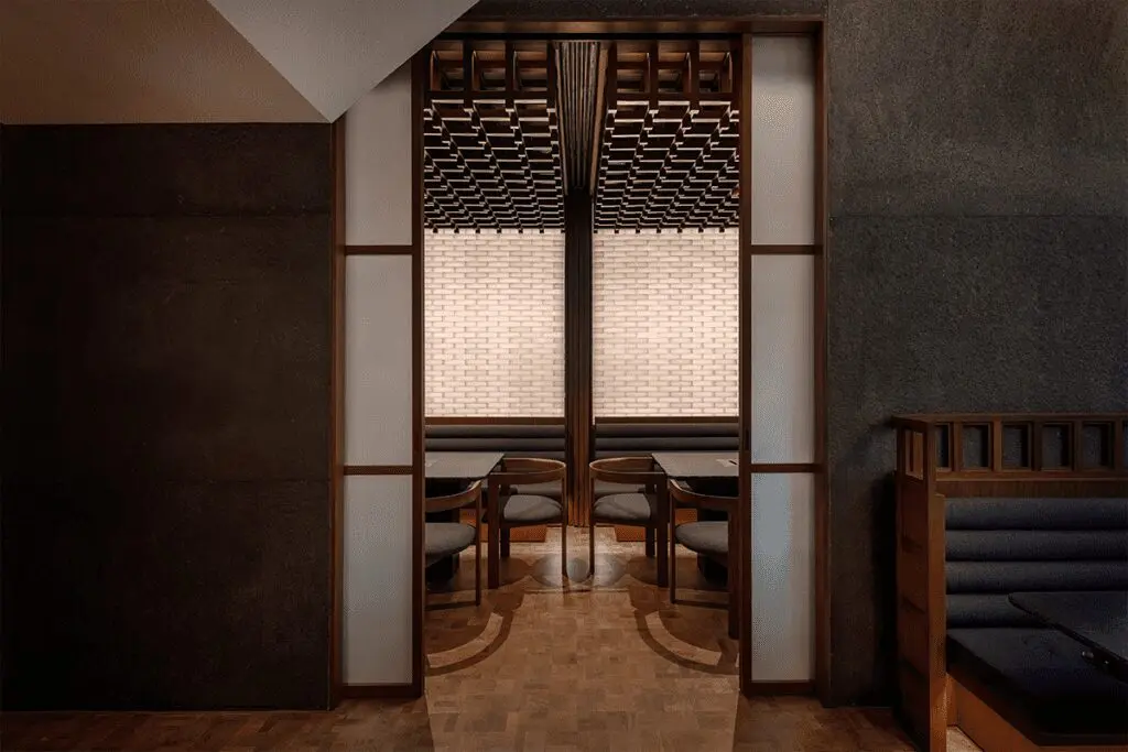 La arquitectura de este restaurante es un viaje a la cultura japonesa La arquitectura de este restaurante es un viaje a la cultura japonesa
