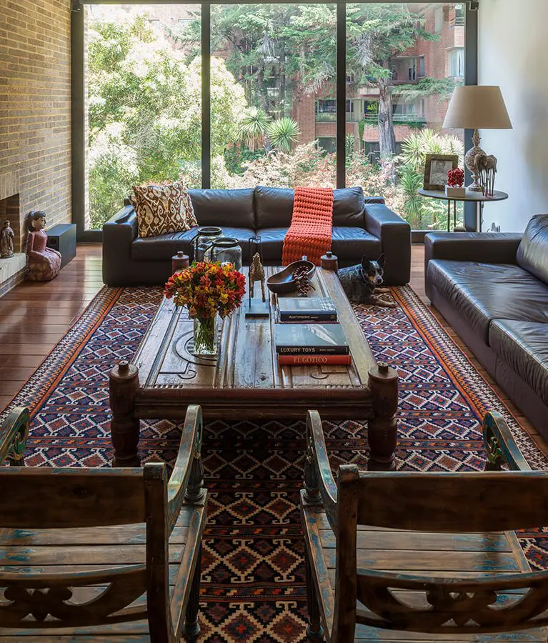 En fotos: apartamento en bogotá que mezcla lo contemporáneo y lo étnico