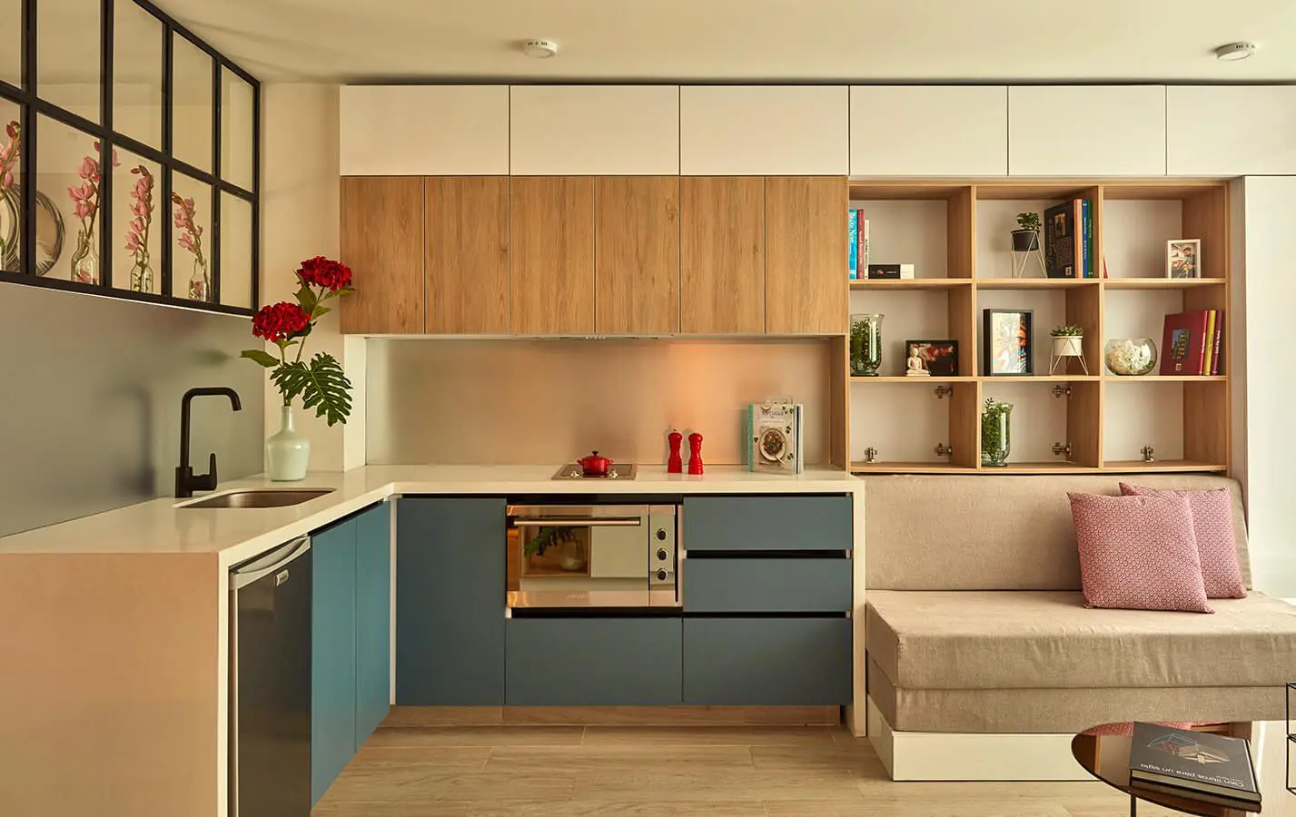 Aprenda cómo decorar su apartamento con este ejemplo de 36m2