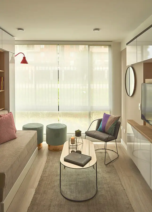 Aprenda cómo decorar su apartamento con este ejemplo de 36m2