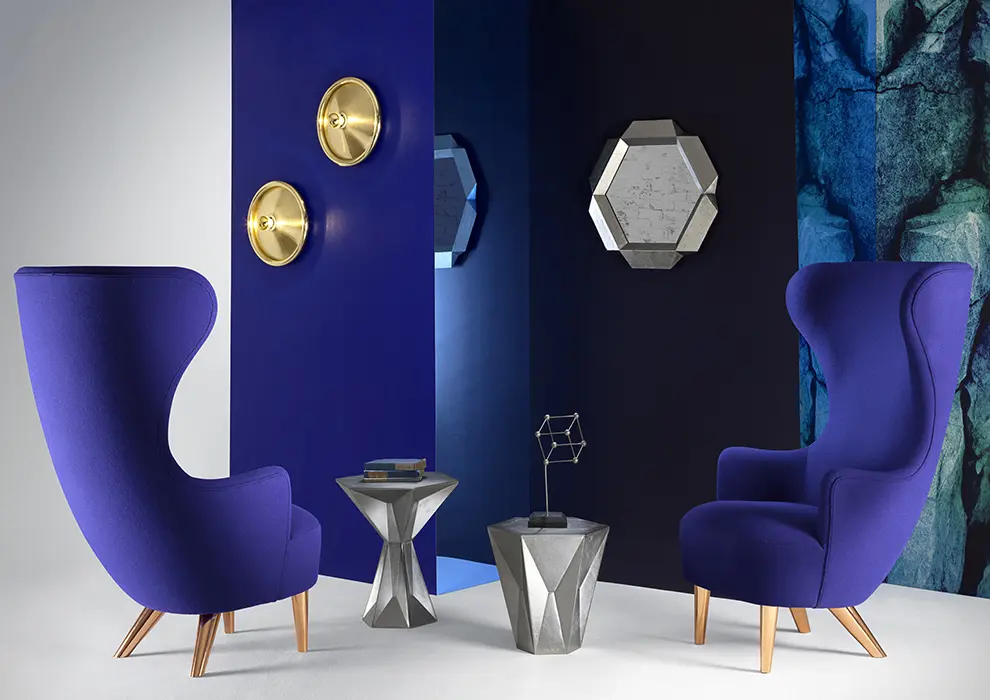 Sillas Wingback de Tom Dixon.