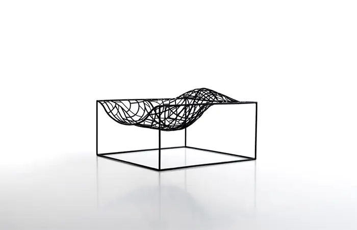 Silla Ad Hoc, diseñada por Jean-Mire Massaud de la firma Viccarbe, en Hábitat Valencia 2015.