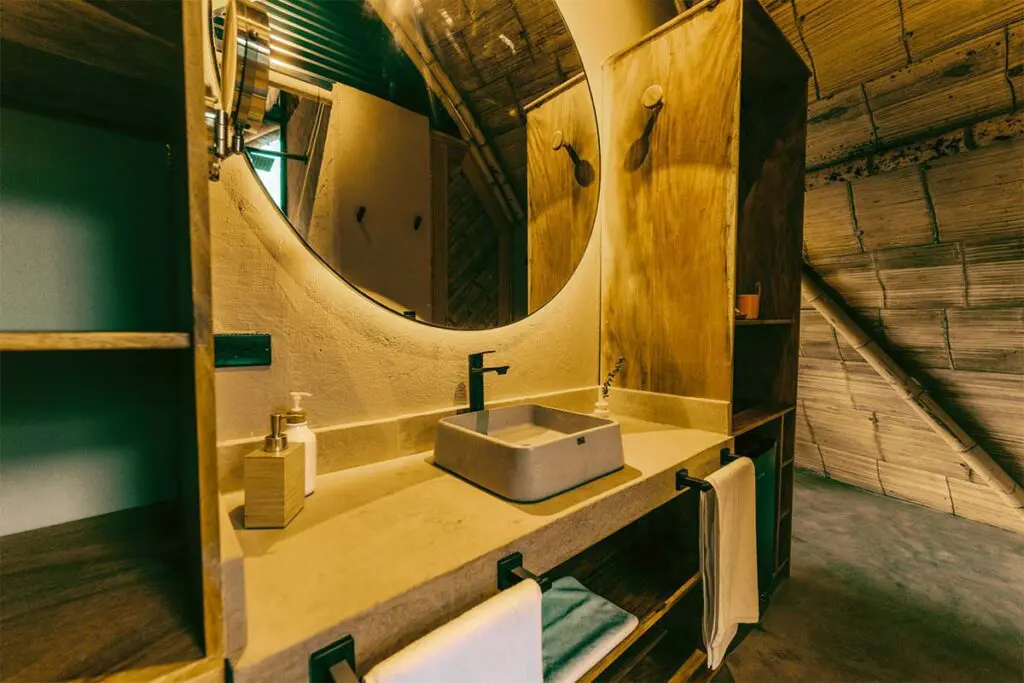 El principio detrás del diseño de este hotel en ráquira, boyacá, es el bambú