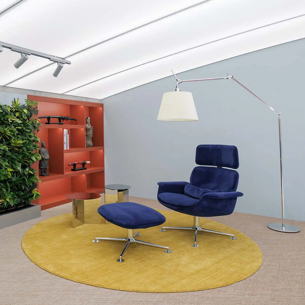 El interior de estas oficinas mezcla historia aeronáutica, biología marina y tecnología 3d