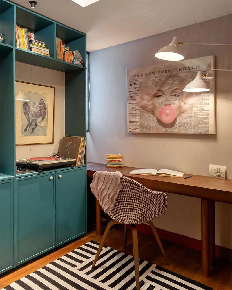 Color, geometría y carácter fueron los criterios para remodelar este apartamento en bogotá Color, geometría y carácter fueron los criterios para remodelar este apartamento en bogotá