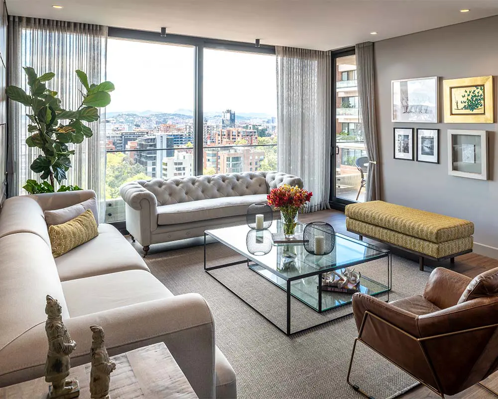 El color y los contrastes definen la personalidad de este apartamento en bogotá El color y los contrastes definen la personalidad de este apartamento en bogotá