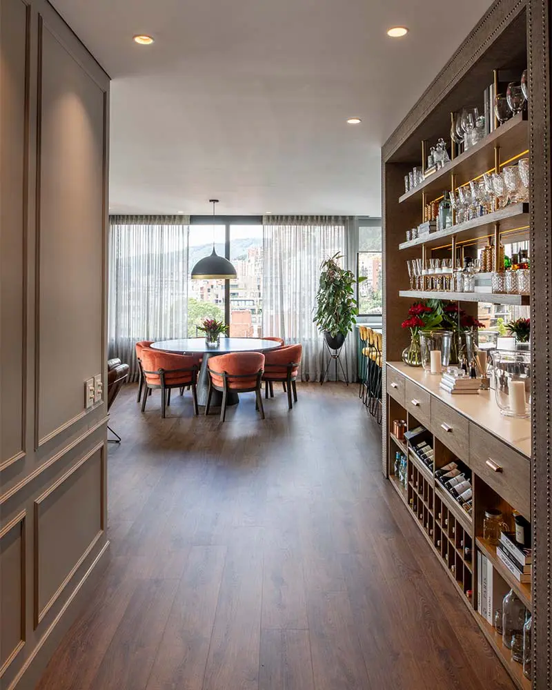 El color y los contrastes definen la personalidad de este apartamento en bogotá El color y los contrastes definen la personalidad de este apartamento en bogotá