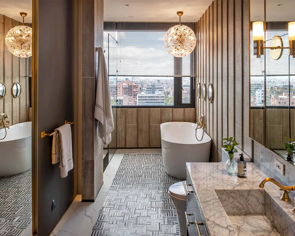 El color y los contrastes definen la personalidad de este apartamento en bogotá El color y los contrastes definen la personalidad de este apartamento en bogotá