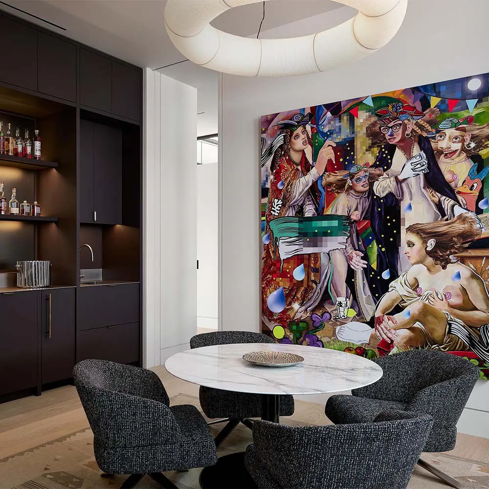 Cuatro casas en una: una obra que celebra la luz, el arte y las estaciones