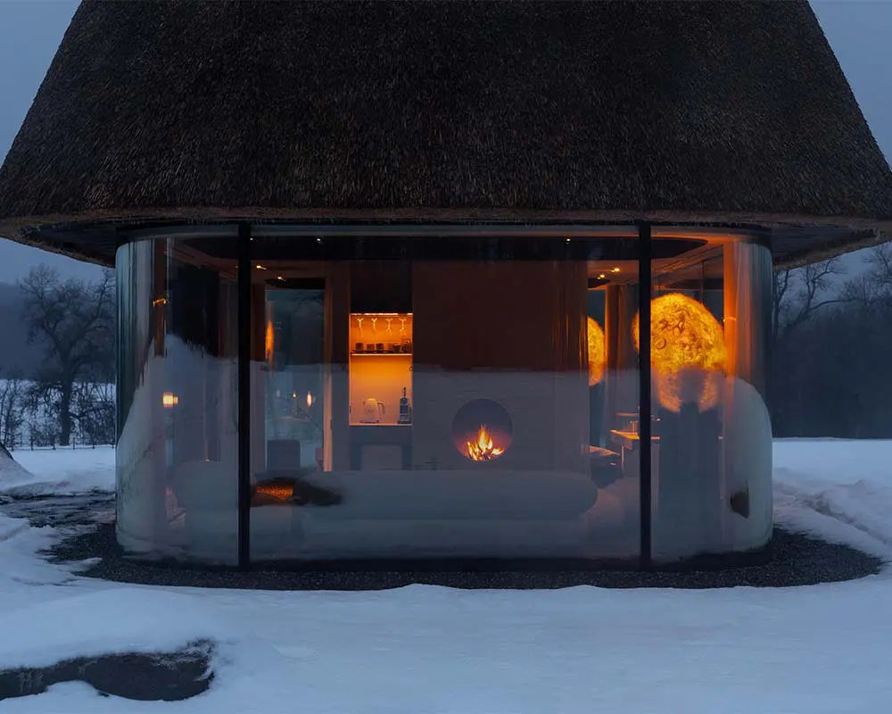 El iglú del futuro: así se ven estas cabañas de cristal en ucrania