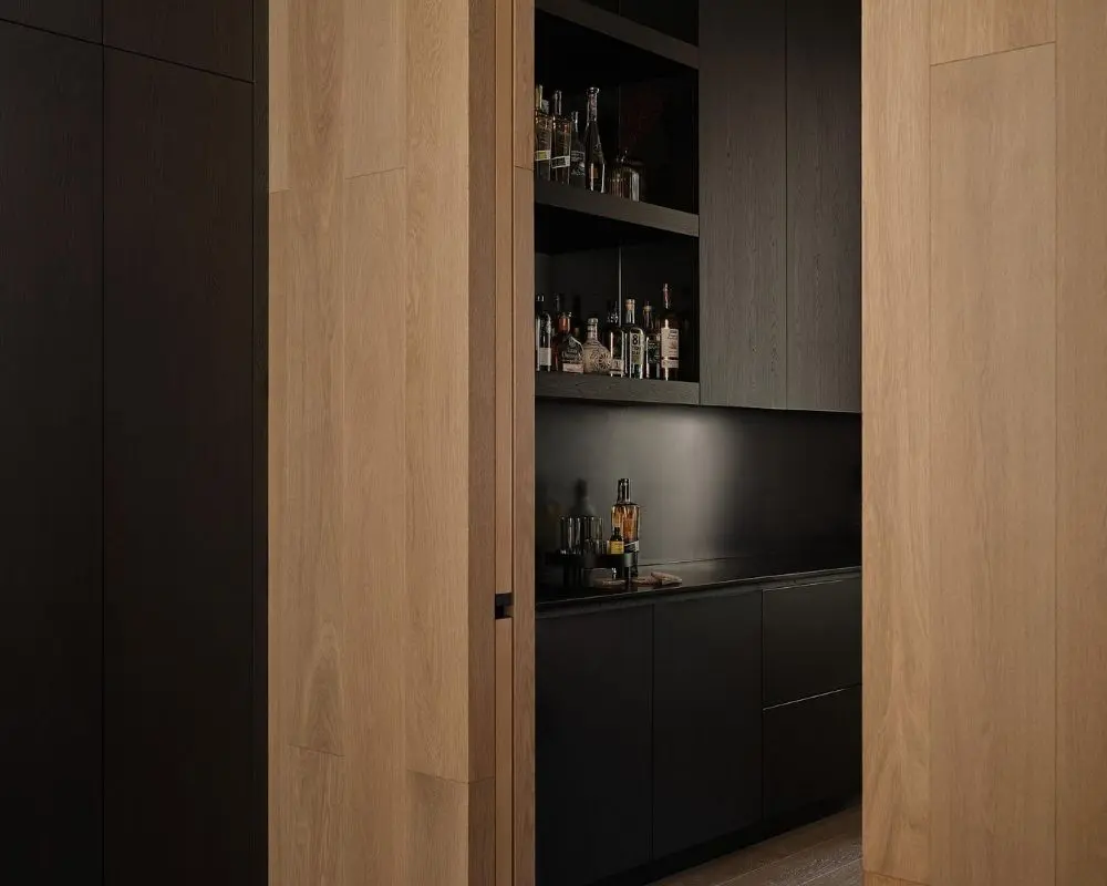 Un ejercicio de sobriedad donde cada detalle en esta vivienda compone un diseño limpio y sofisticado Un ejercicio de sobriedad donde cada detalle en esta vivienda compone un diseño limpio y sofisticado