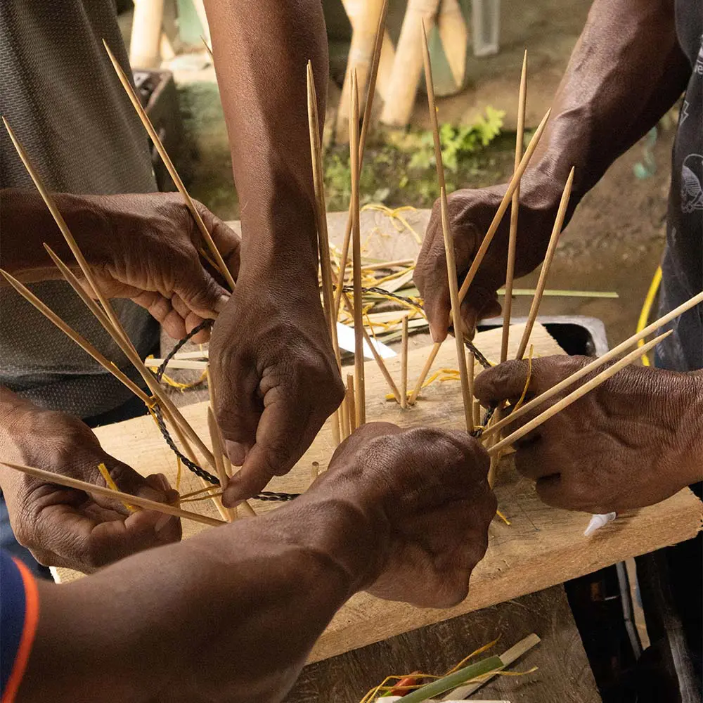 Arquitectura hecha en guadua en cauca