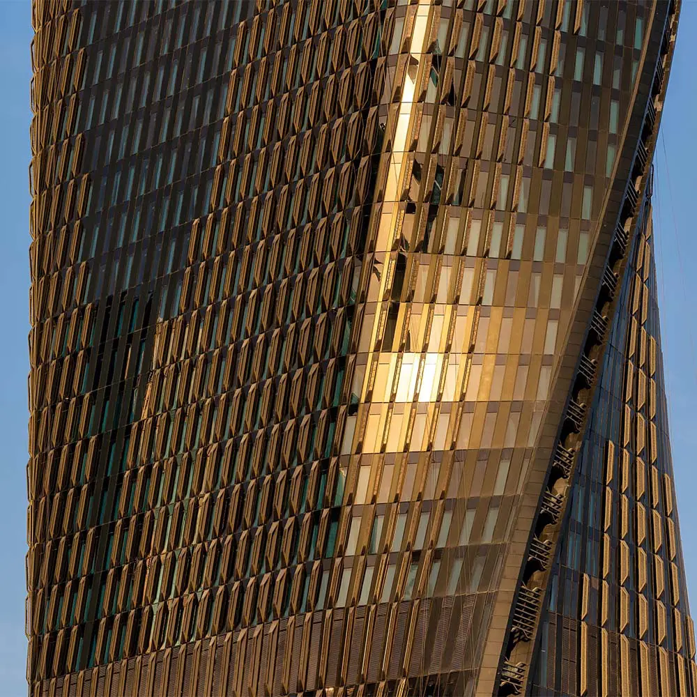 Así es la fachada en cerámica de uno de los rascacielos más altos del mundo