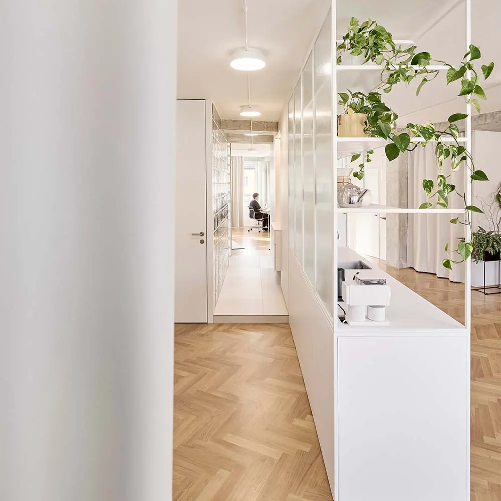 El diseño de un apartamento crudo, abierto, flexible y libre