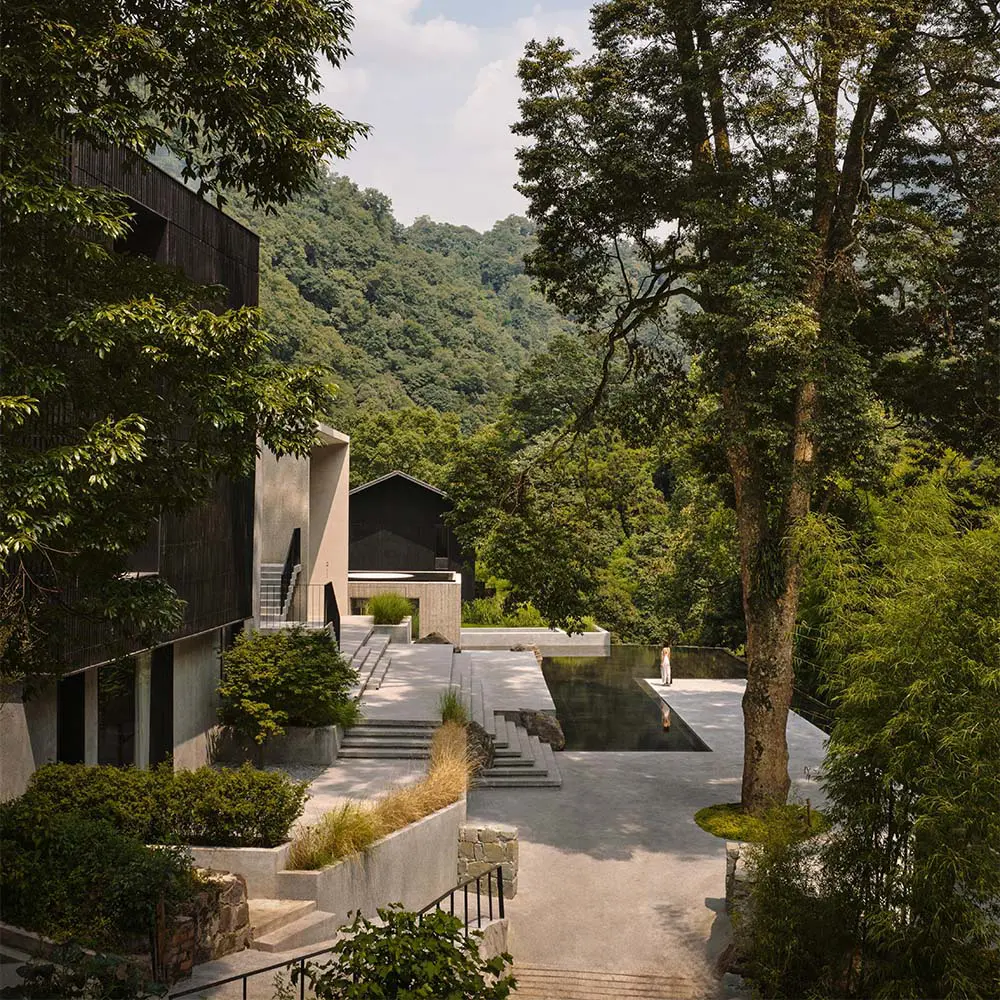 Una casa en china que construye una experiencia arquitectónica alrededor del paisaje