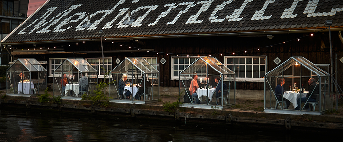 Este restaurante en Amsterdam fue el primero del mundo a prueba del COVID-19