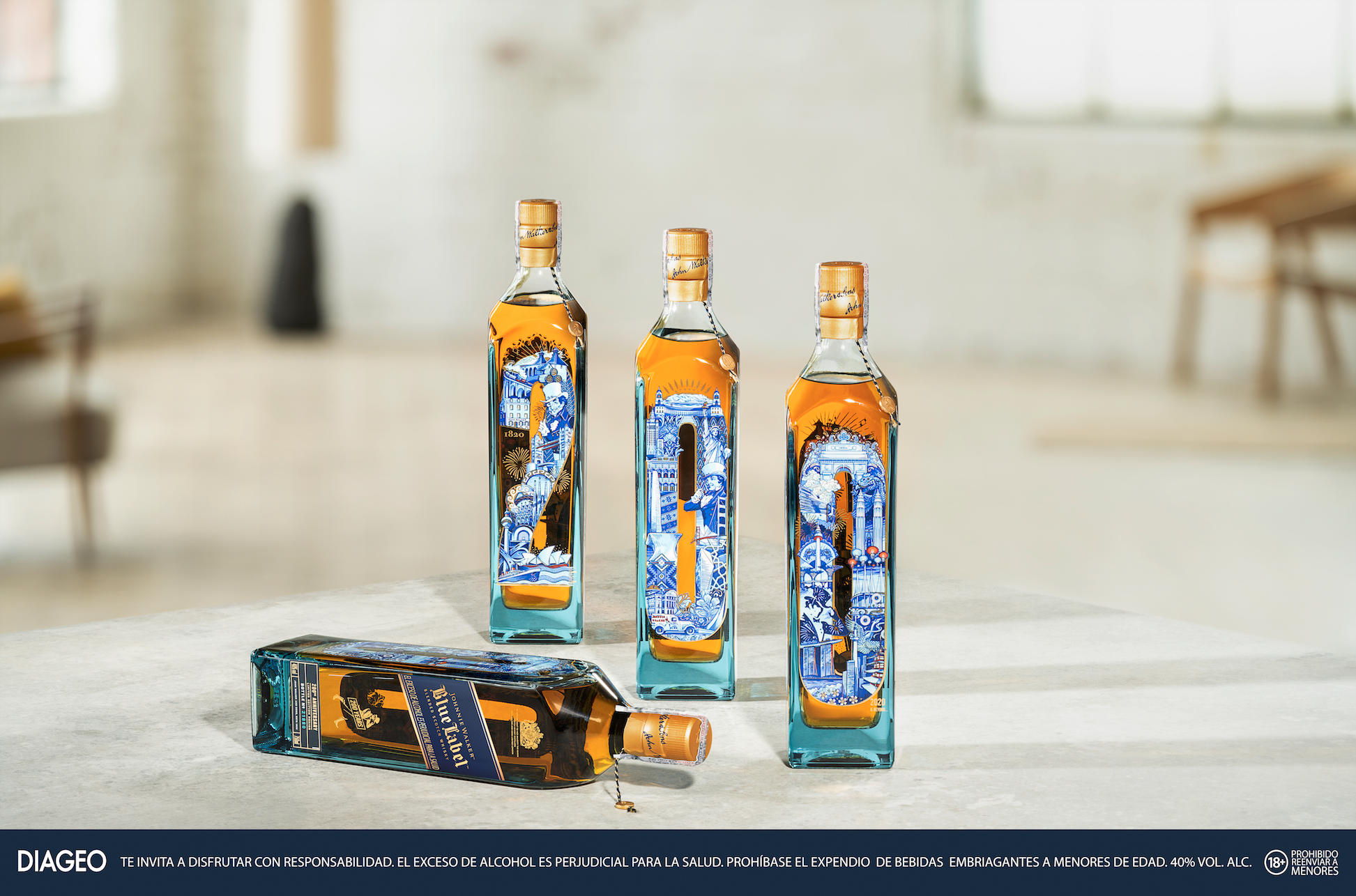 Johnnie Walker Blue Label y el whisky de lujo que celebra el diseño