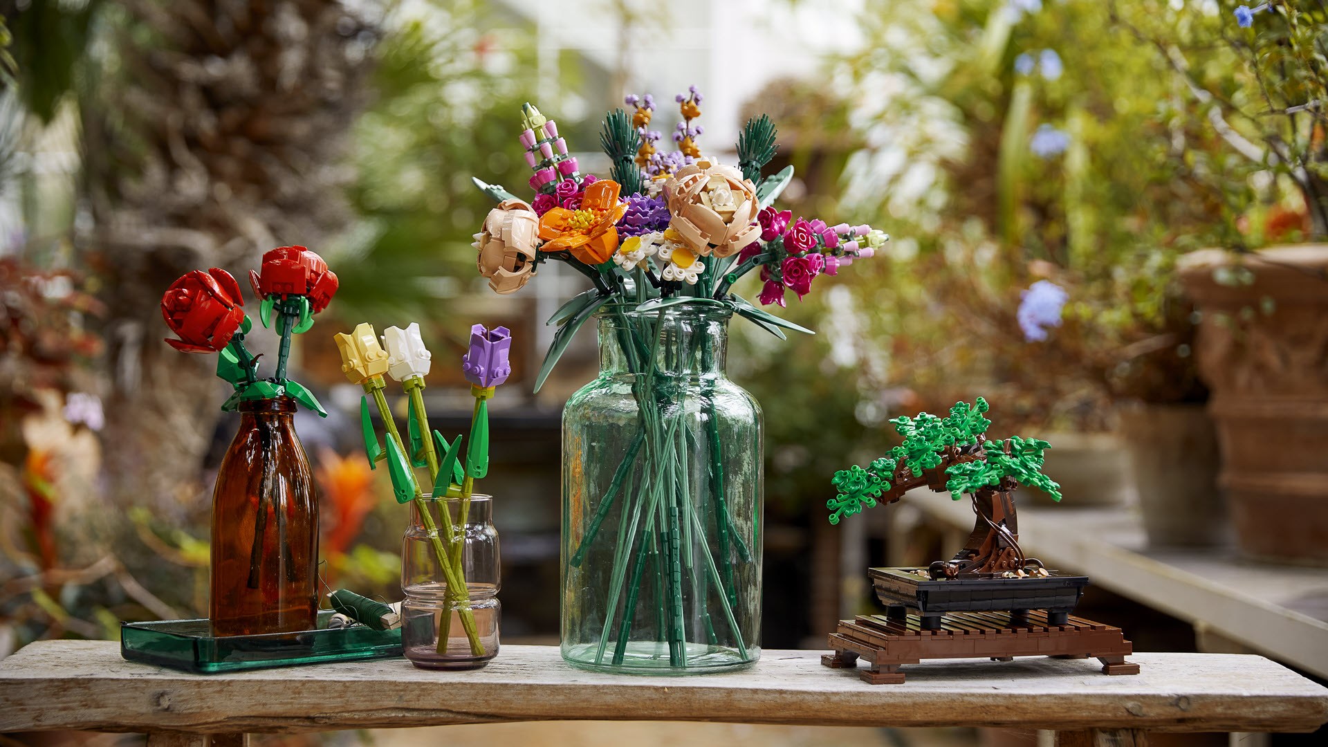 Lego lanzó su línea de bonsáis y flores con las que podrá decorar su casa