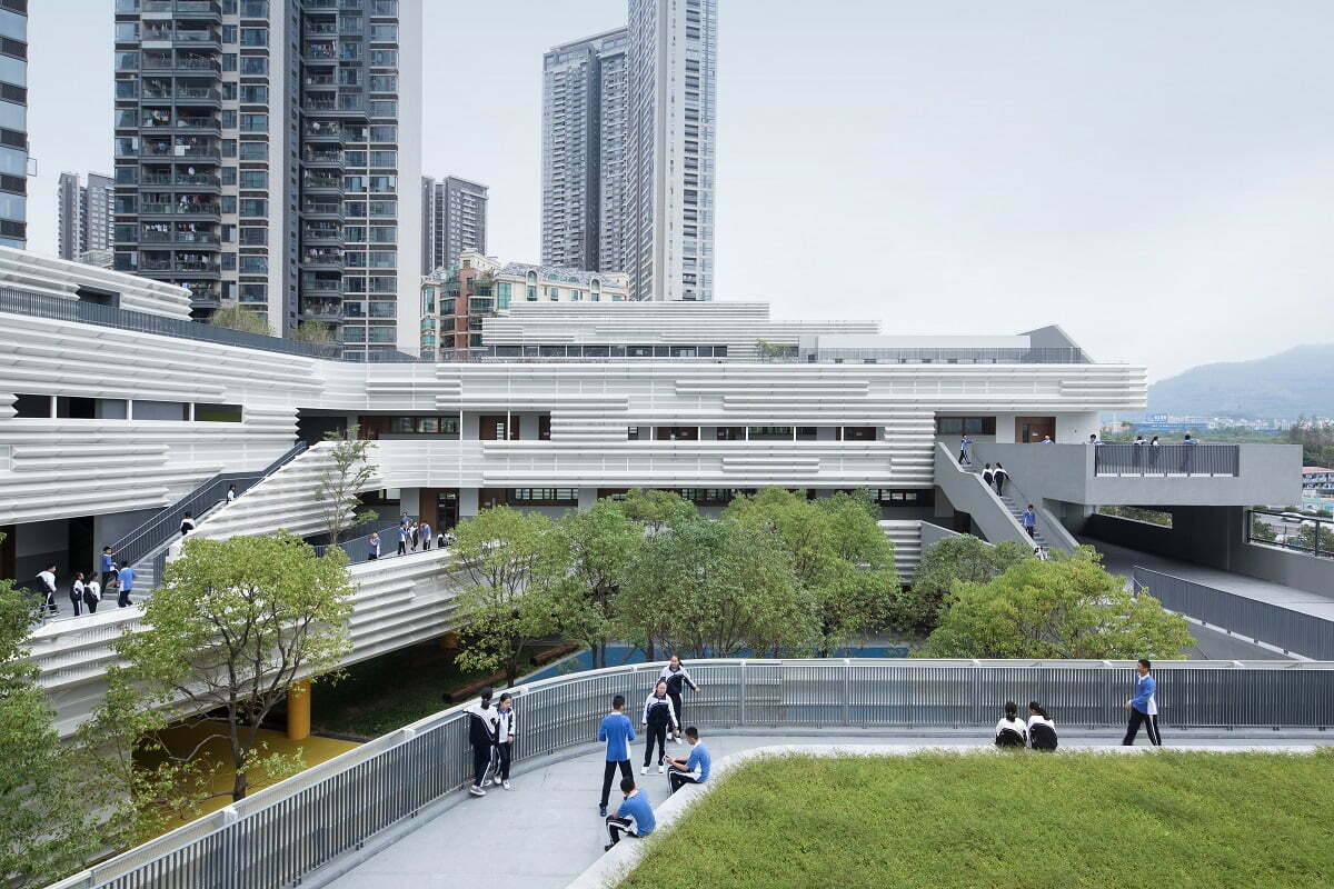 El sorprendente diseño de un colegio como ningún otro en Shenzhen, China