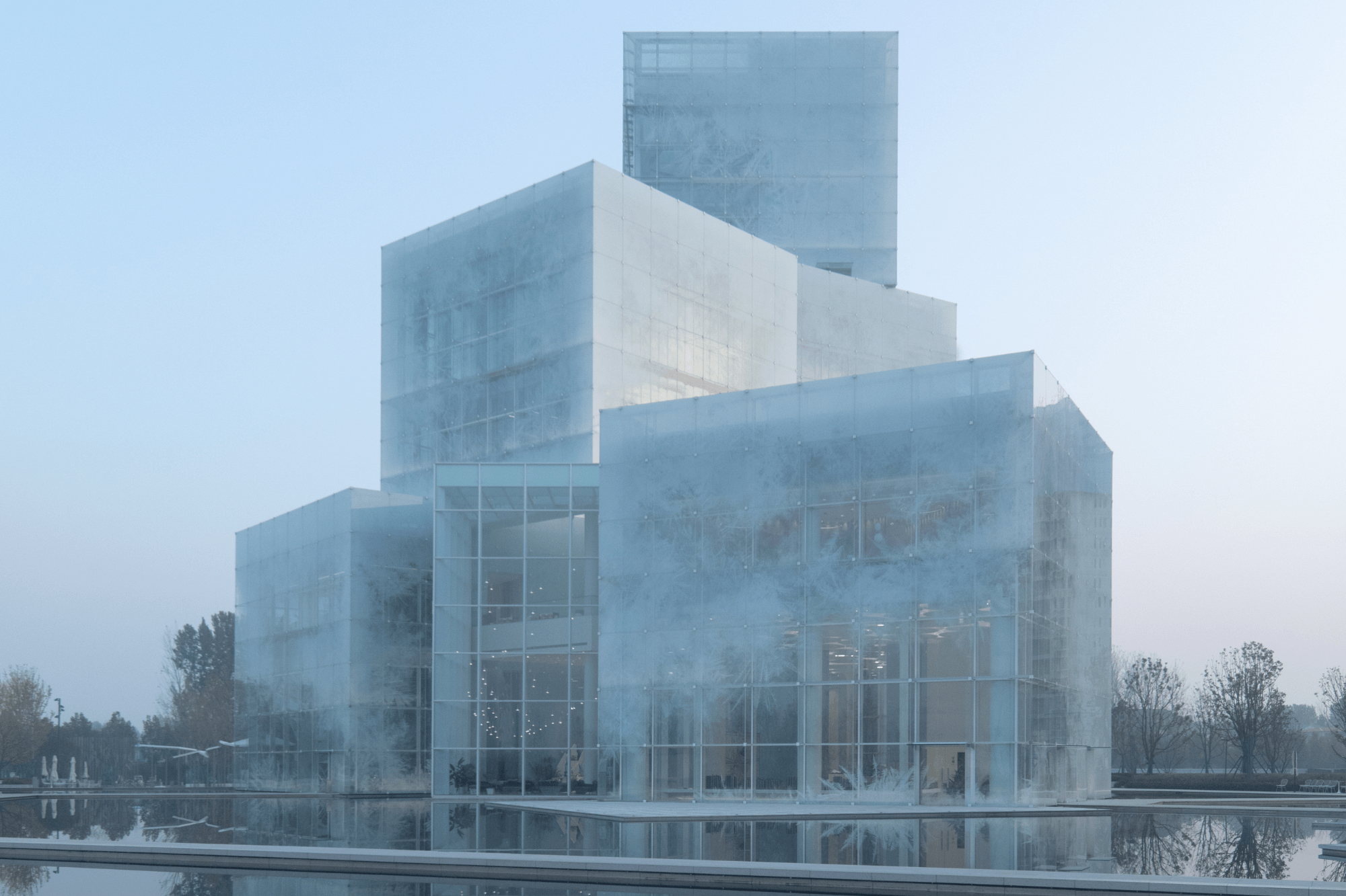 Un edificio en China que parece hecho con cubos de hielo