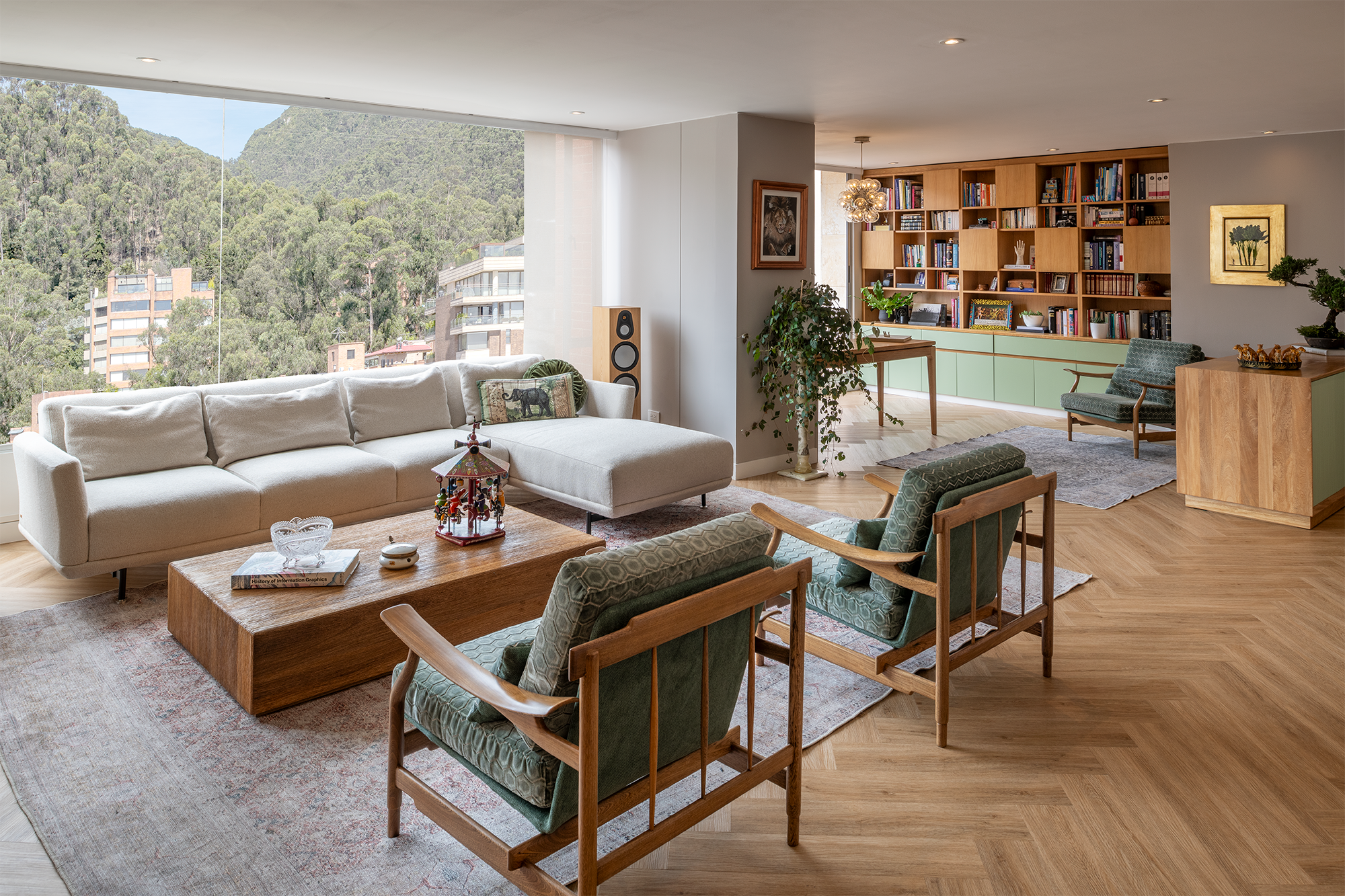 Adiós a los muros y los colores oscuros en este apartamento en Bogotá