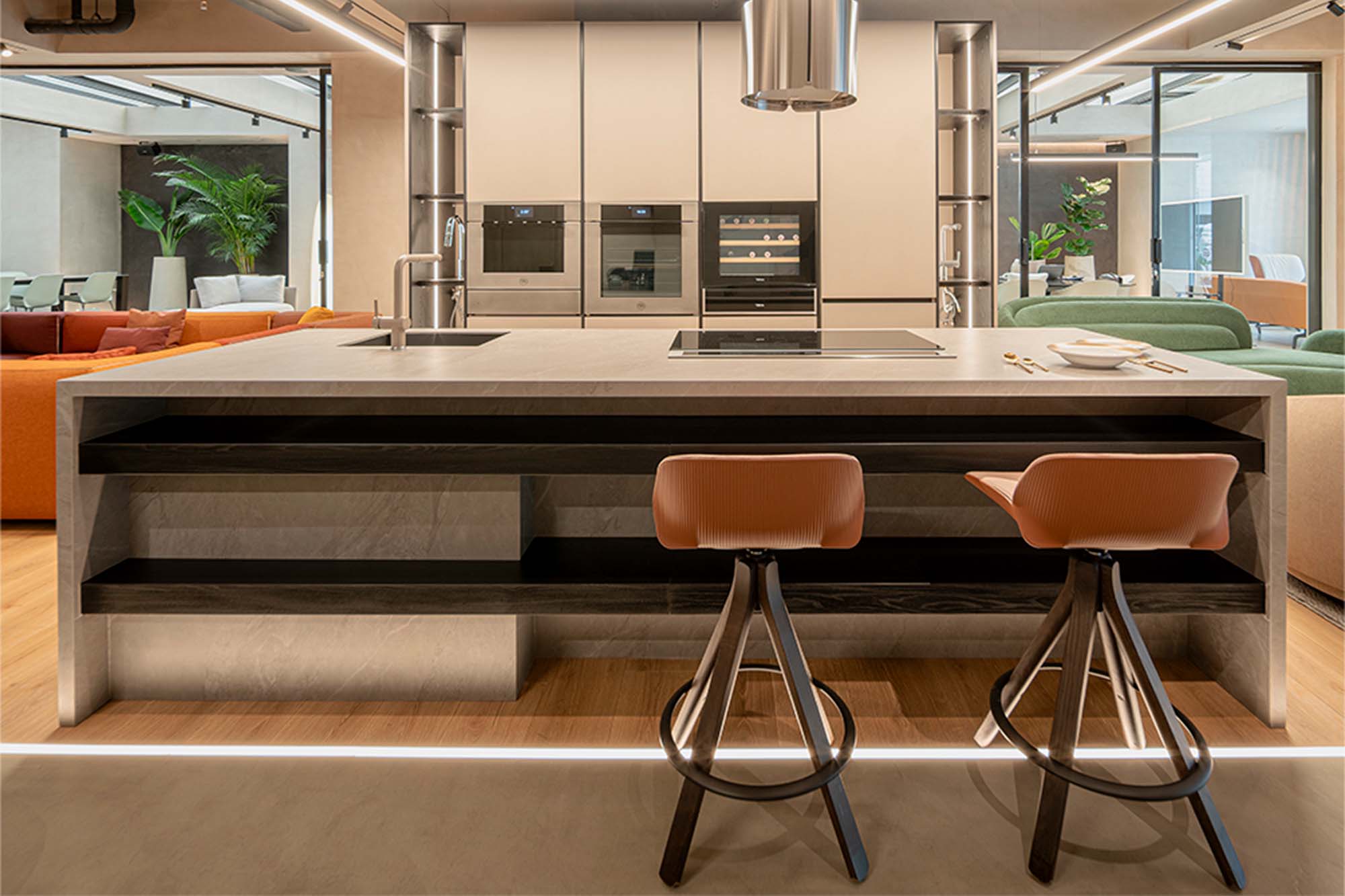 El diseño de una cocina entre lo cálido y lo industrial