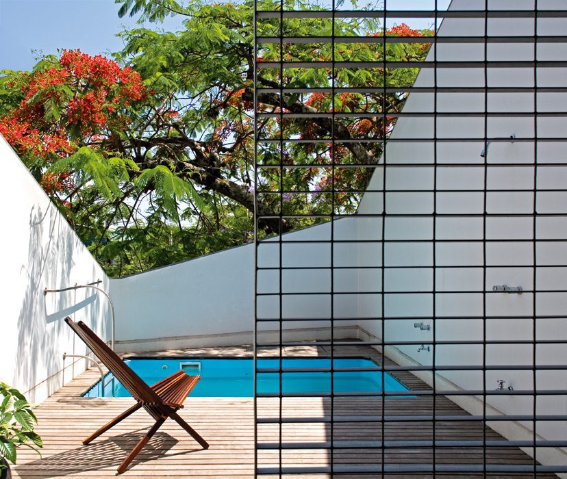 View of the pool area