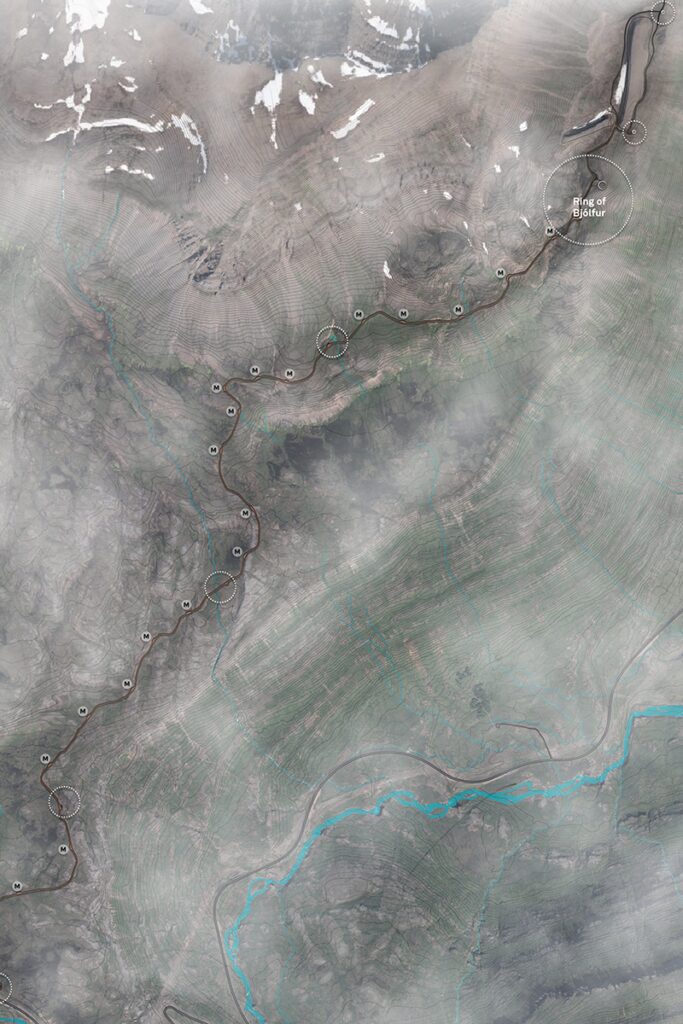 Anillo de bjólfur: una mirador circular en islandia